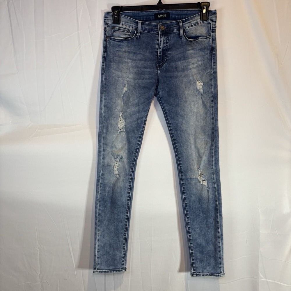 Buffalo David Bitton Womens Jeans High Rise Skinny Stretch Size 29 Distressed